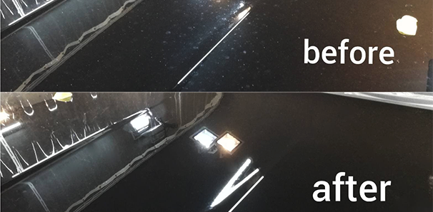 ガラスコーティングのビフォーアフター